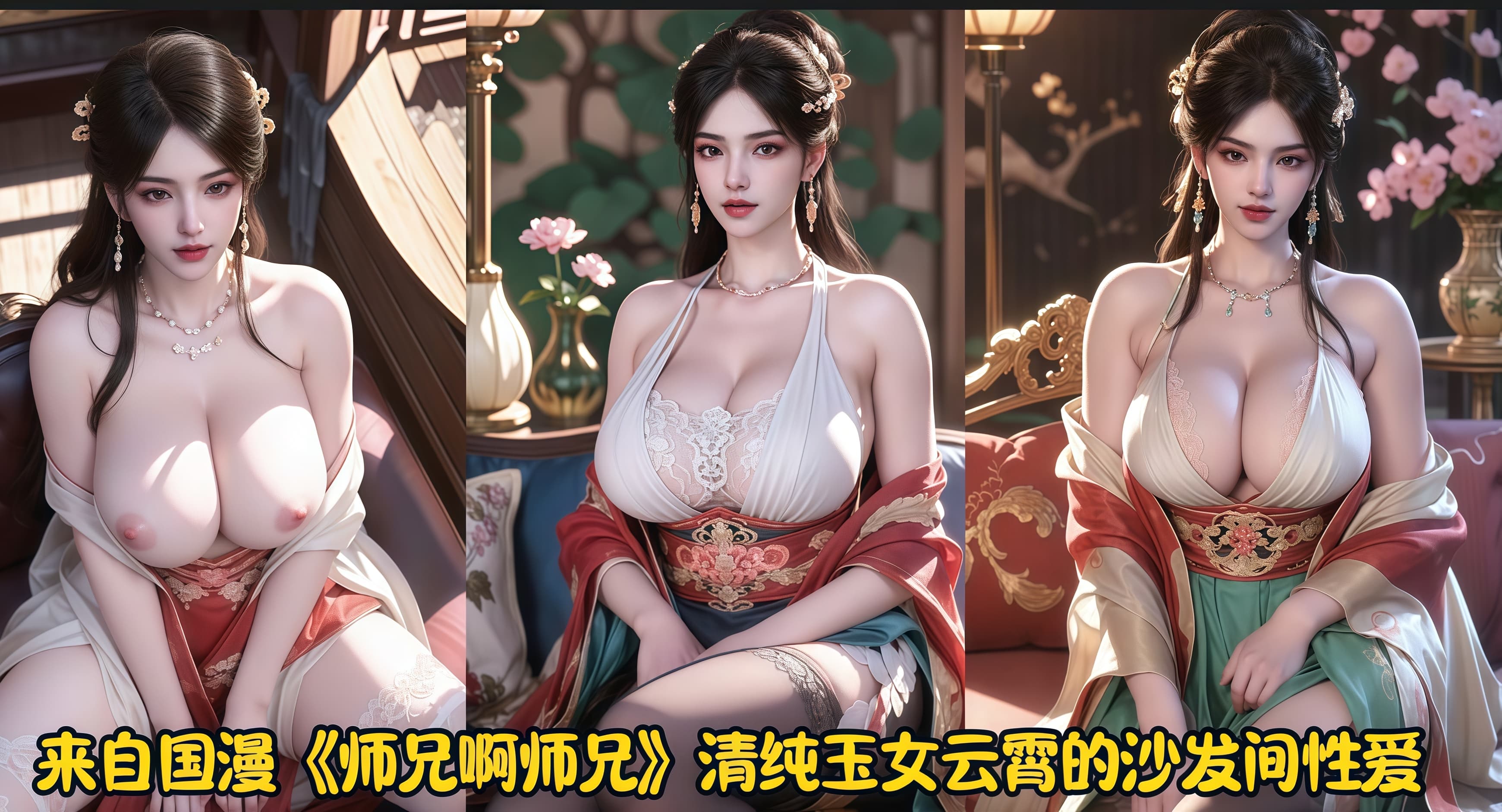 《师兄啊师兄》清纯女云云的沙发间性爱